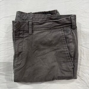 Mack Weldon Charcoal Gray Chinos Pants Mens 34x 34 (33x32) Stretch Cotton Blend